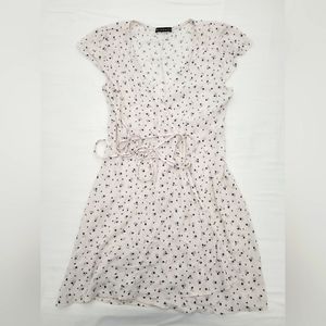 Brandy Melville blue floral print Wrap Dress